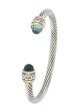 AQUA SMALL WIRE CUFF on Sale