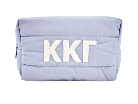 Kappa Kappa Gamma Makeup Bag - Puffer Style with Sorority Letters Online Hot Sale