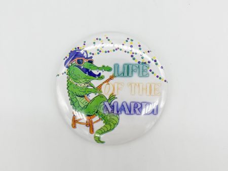 MARDI GRAS BUTTON ALLIGATOR on Sale