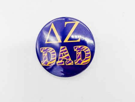 DELTA ZETA DAD BUTTON on Sale