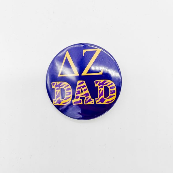 DELTA ZETA DAD BUTTON on Sale