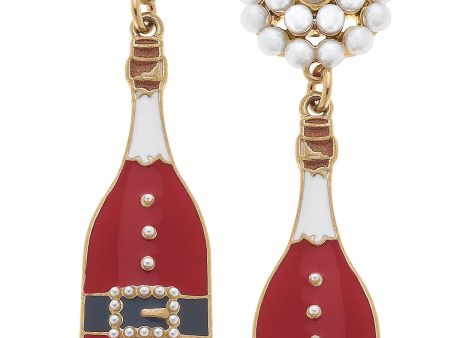 SANTA CHAMPAGNE EARRINGS Discount