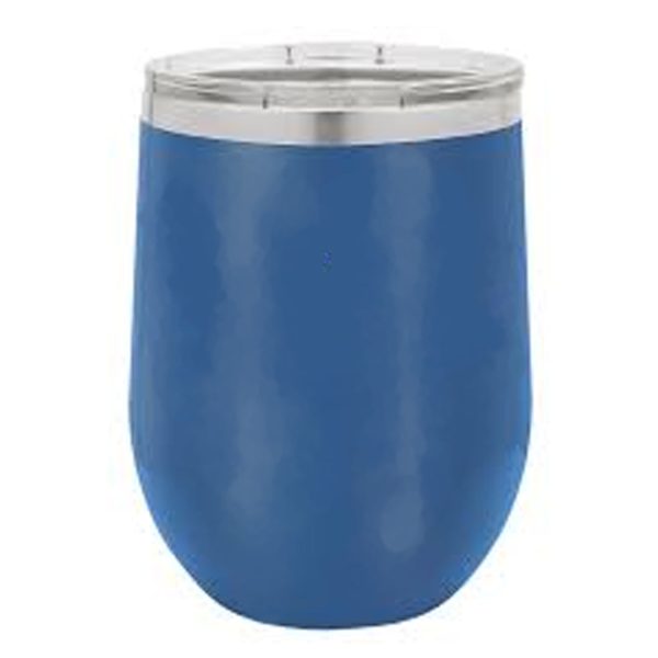 12 OZ BLUE STEMLESS WINE TUMBLER Sale