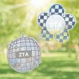 Zeta Tau Alpha Suncatcher Decals- Set of 2: Flower & Disco Ball Cheap