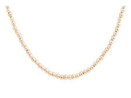 15  CHOKER CLASSIC GOLD 2MM BEAD NECKLACE Fashion