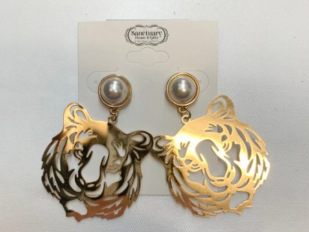 TIGER & PEARL EARRING Online now