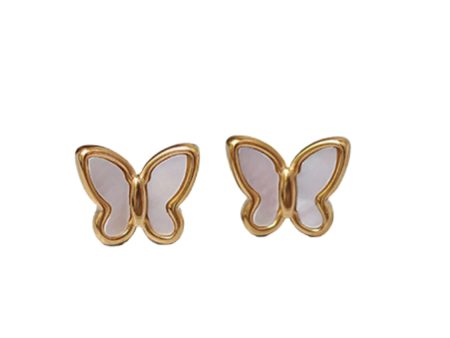 BUTTERFLY MOTHER OF PEARL EARRINGS Online